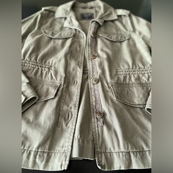 ABERCROMBIE & FITCH Green Utility Jacket Ladies sz S - Picture 2 of 6